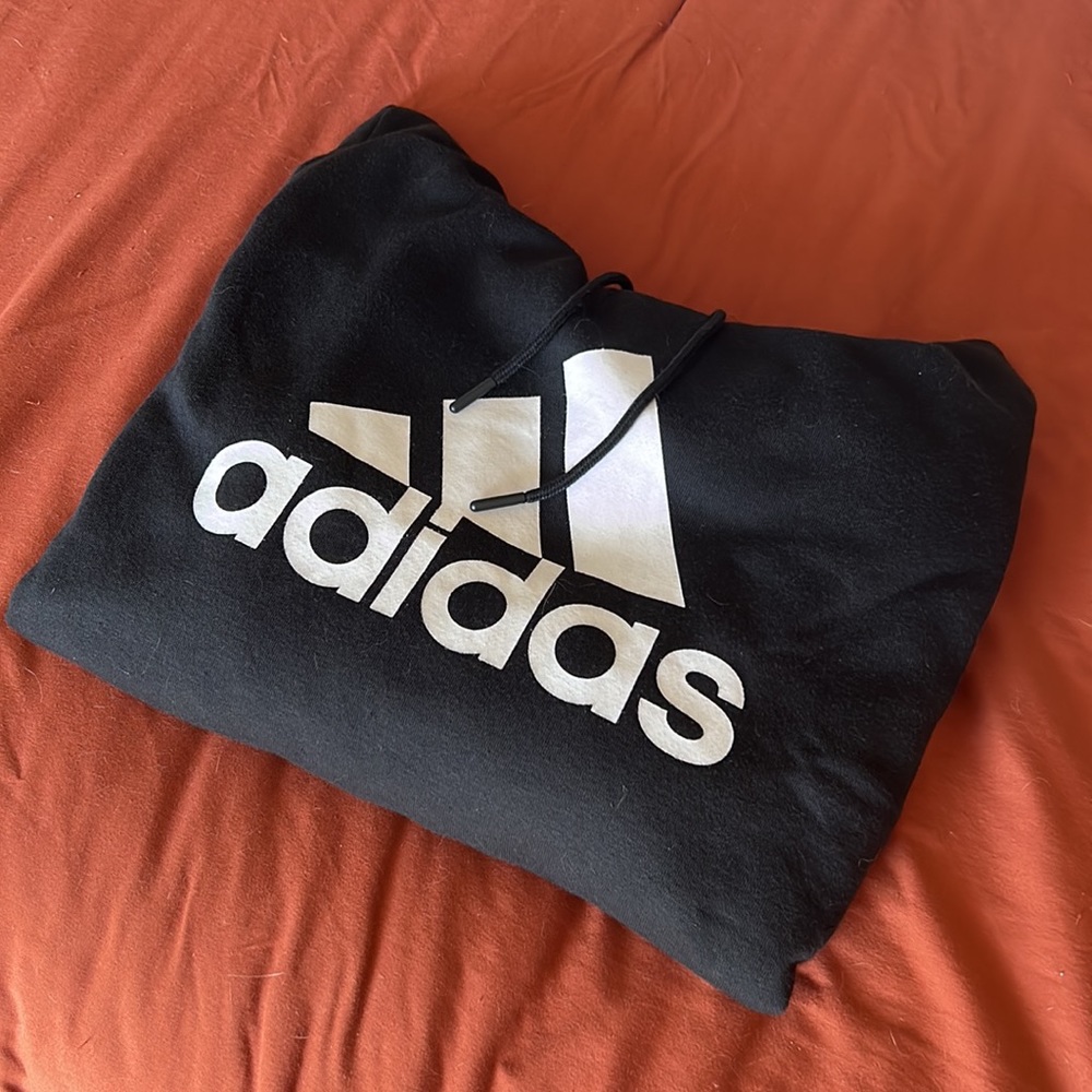 Black Adidas Logo Hoodie
